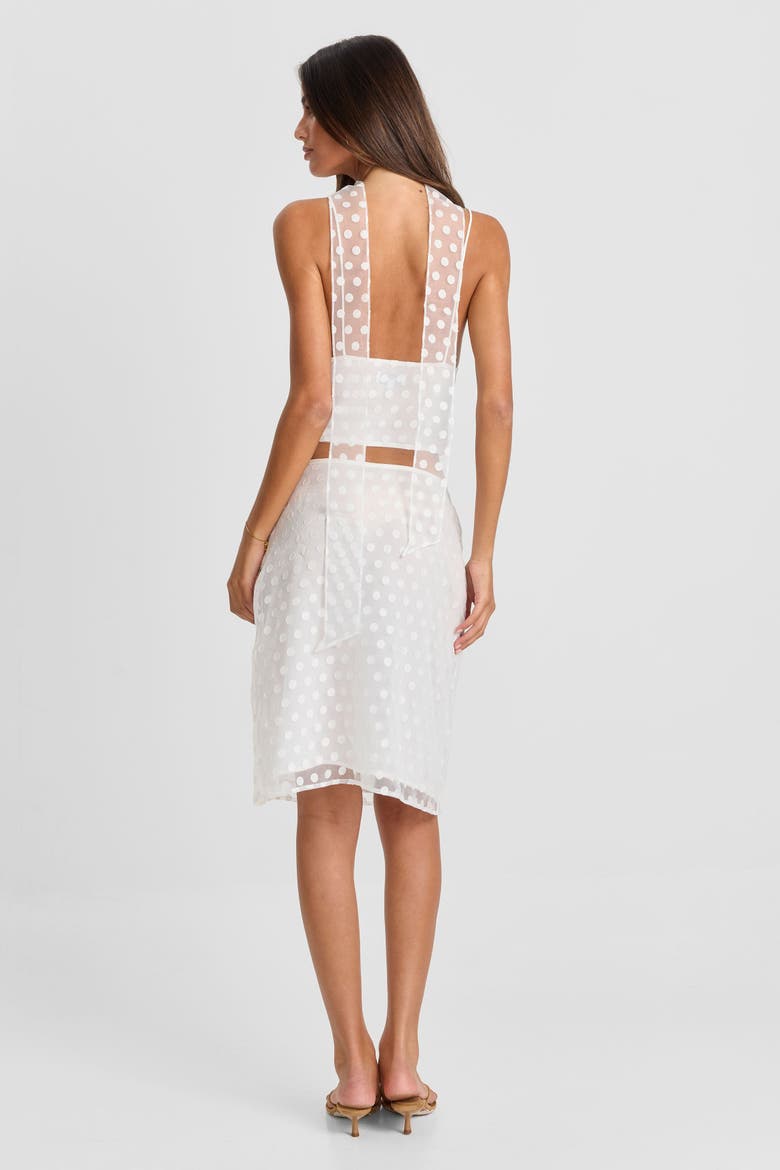 Minnie Midi Skirt, Alternate, color, White