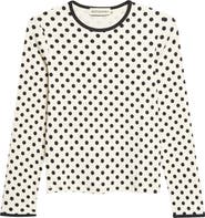 Marimekko Lipua Palo Kioski Polka Dot Rib Knit Top