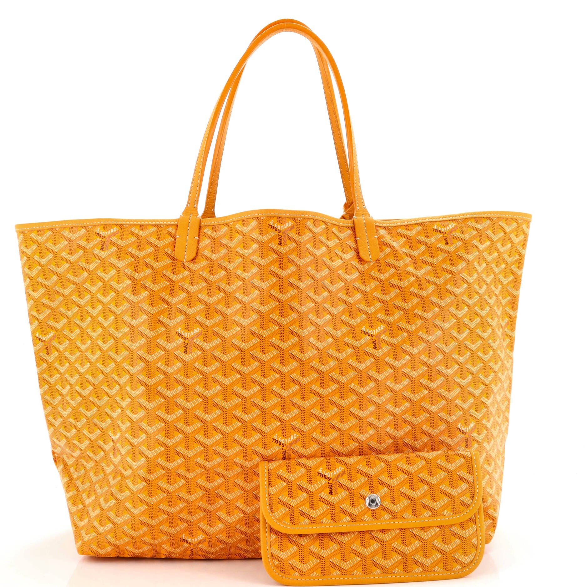 Pre-Owned Goyard Saint Louis Tote Coated Canvas GM, Alternate, color, Yellow