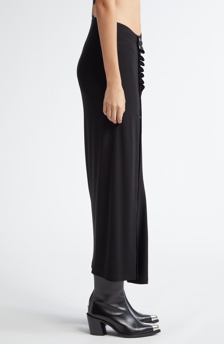 Rabanne Ruched Jersey Midi Skirt, Alternate, color, 