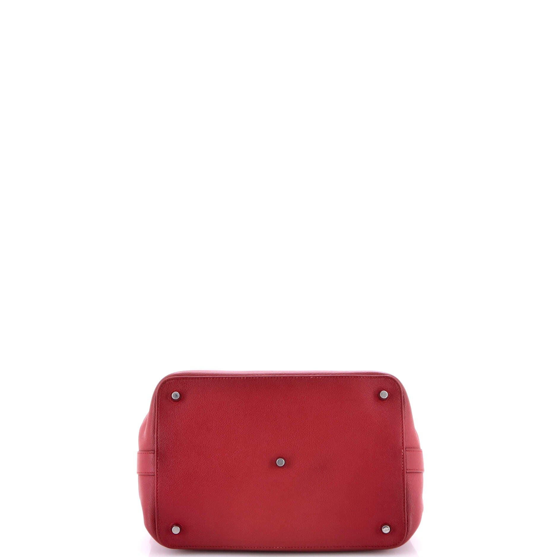 Pre-Owned Hermes Toolbox Bag Evercolor 26, Alternate, color, Rouge Grenat