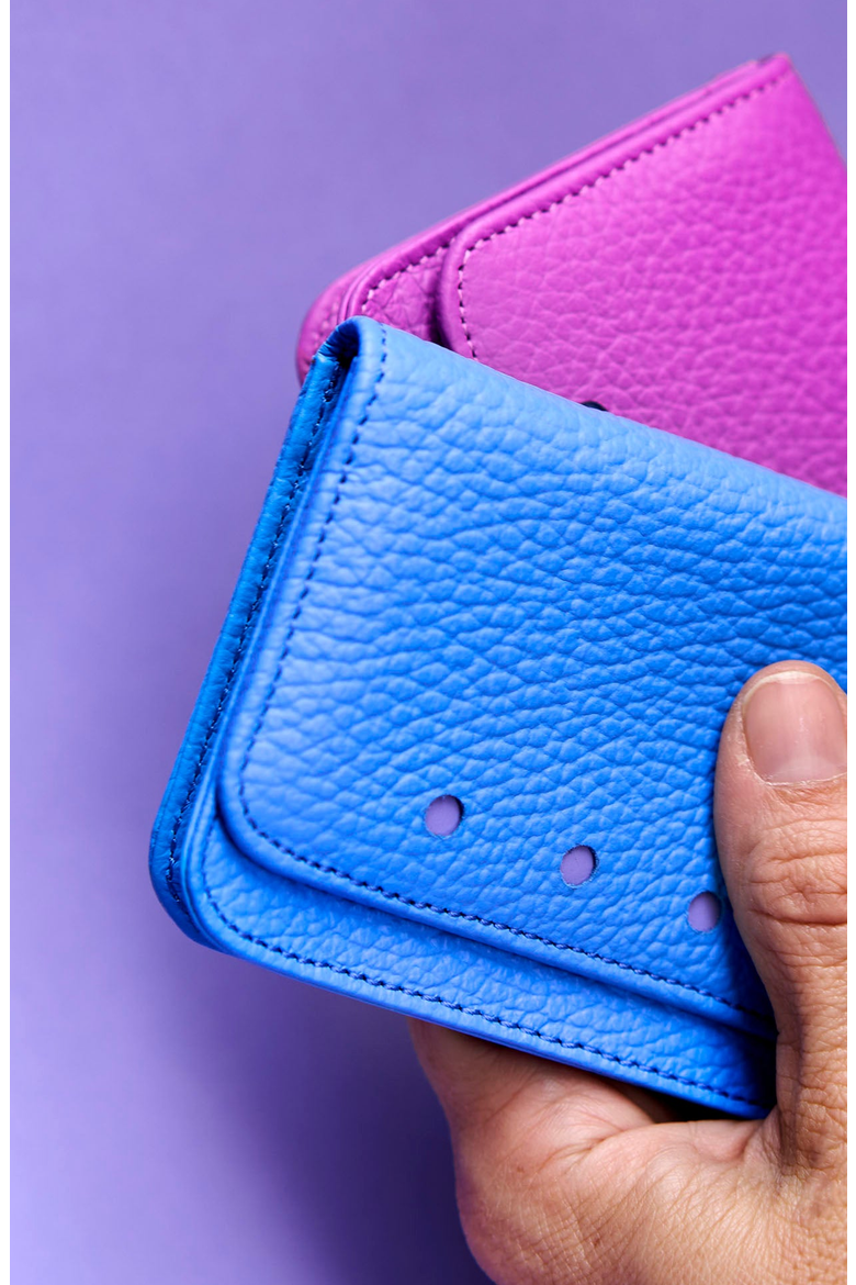 Ascot Flapover Card Case, Alternate, color, Azure