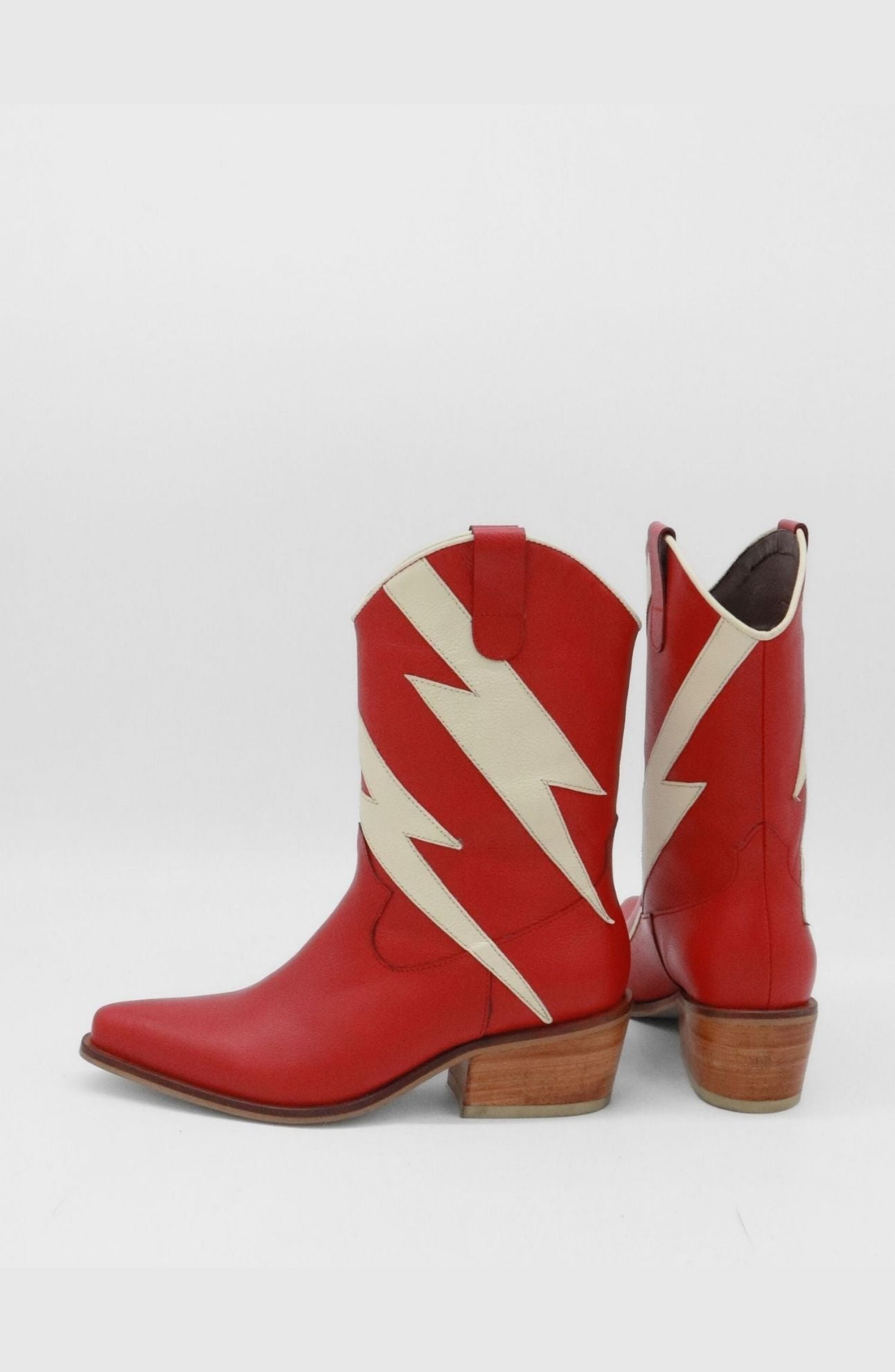 Idol Western Cowboy Boots, Alternate, color, Red / Off-White