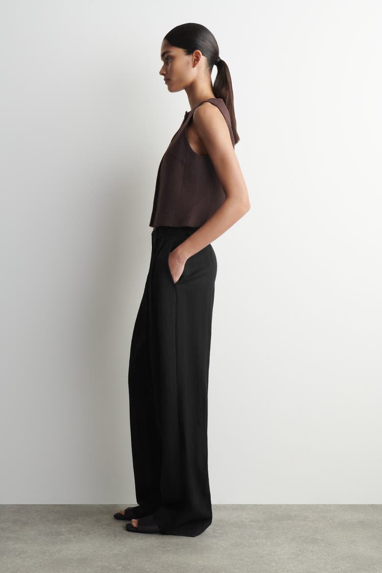 Tailored Vest, Alternate, color, BROWN