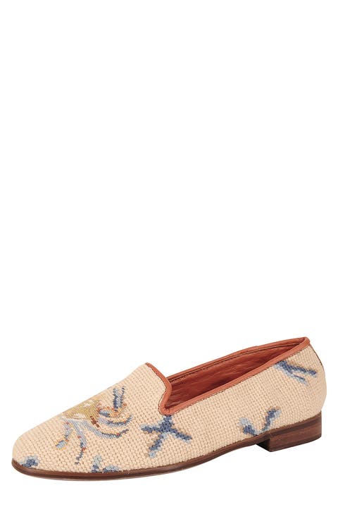 BY PAIGE Needlepoint Crab Flat (Women)