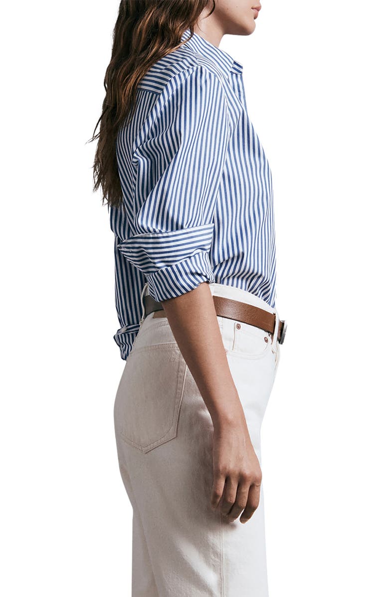 rag & bone ICONS Maxine Stripe Button-Up Shirt, Alternate, color, Blustripe