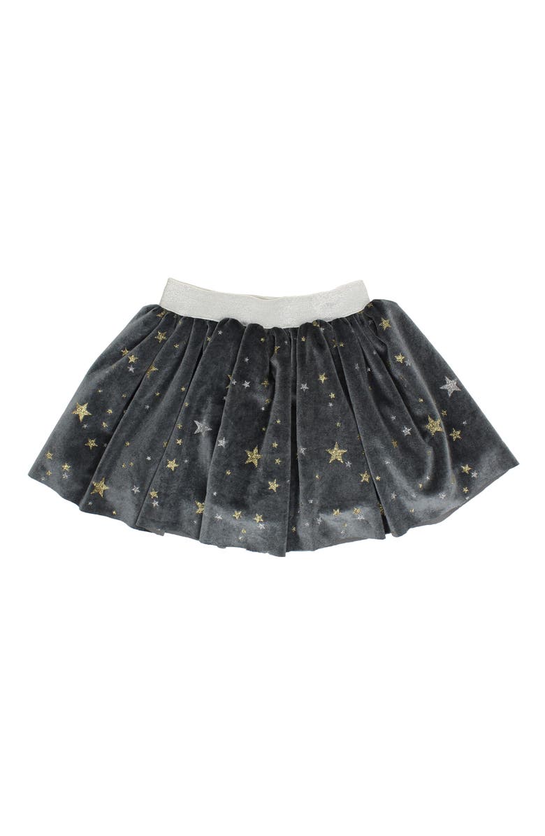 Popatu Metallic Star Velvet Skirt, Main, color, 