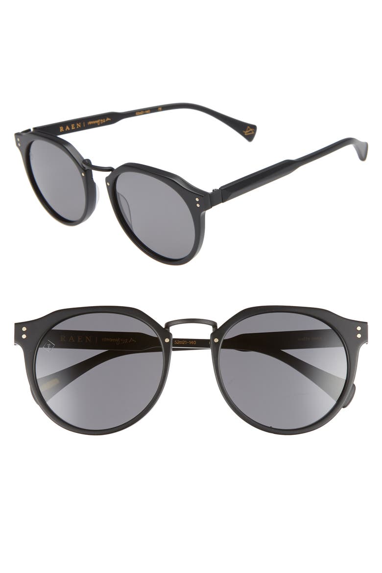 Remmy 52mm Polarized Sunglasses, Main, color, MATTE BLACK/ MATTE BRINDLE