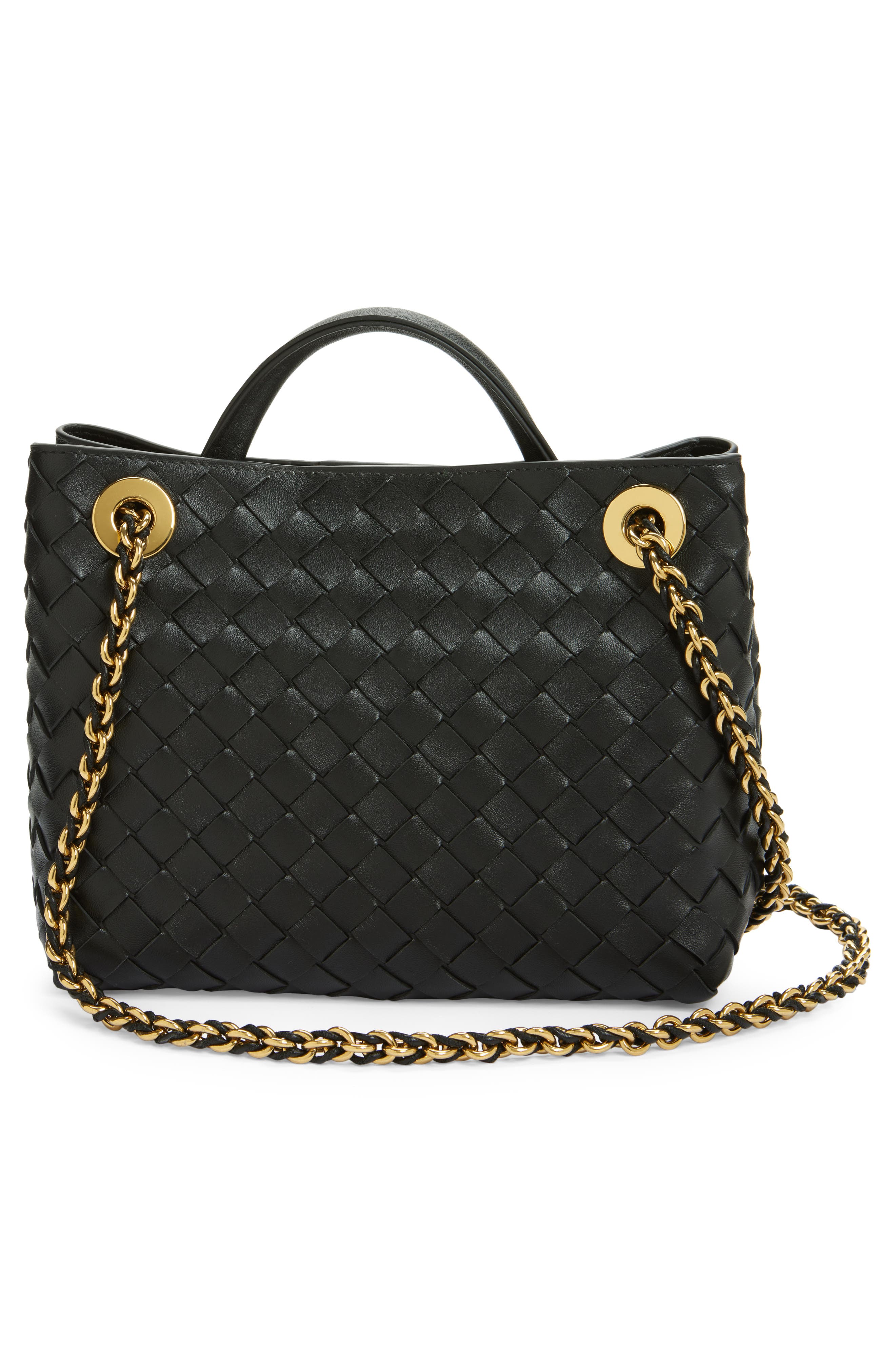 Bottega Veneta Small Andiamo Chain Leather Shoulder Bag, Alternate, color, 