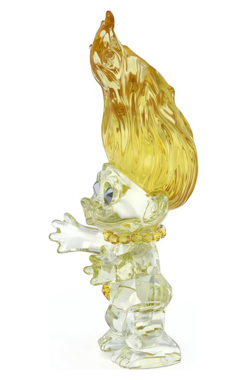 Swarovski Good Luck Crystal Troll In Yellow