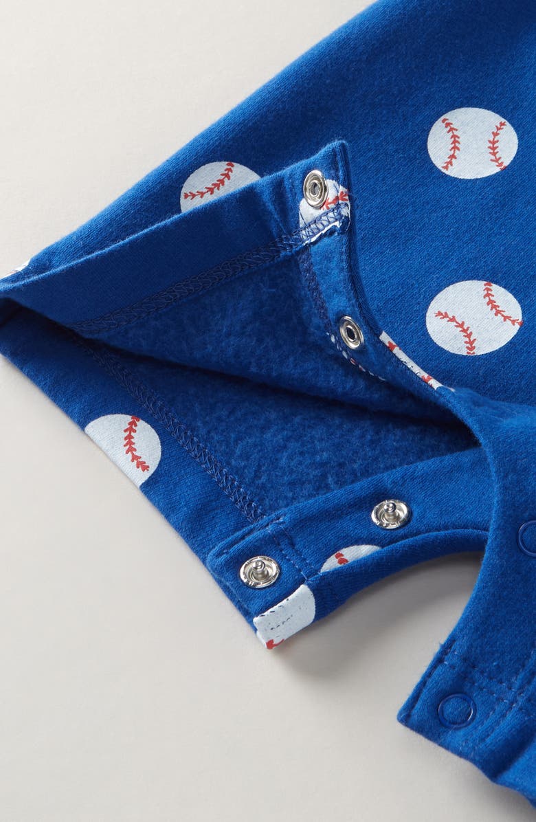 Tucker + Tate Baseball Print Short Overalls & T-Shirt Set, Alternate, color, Blue Baseball Dot- White