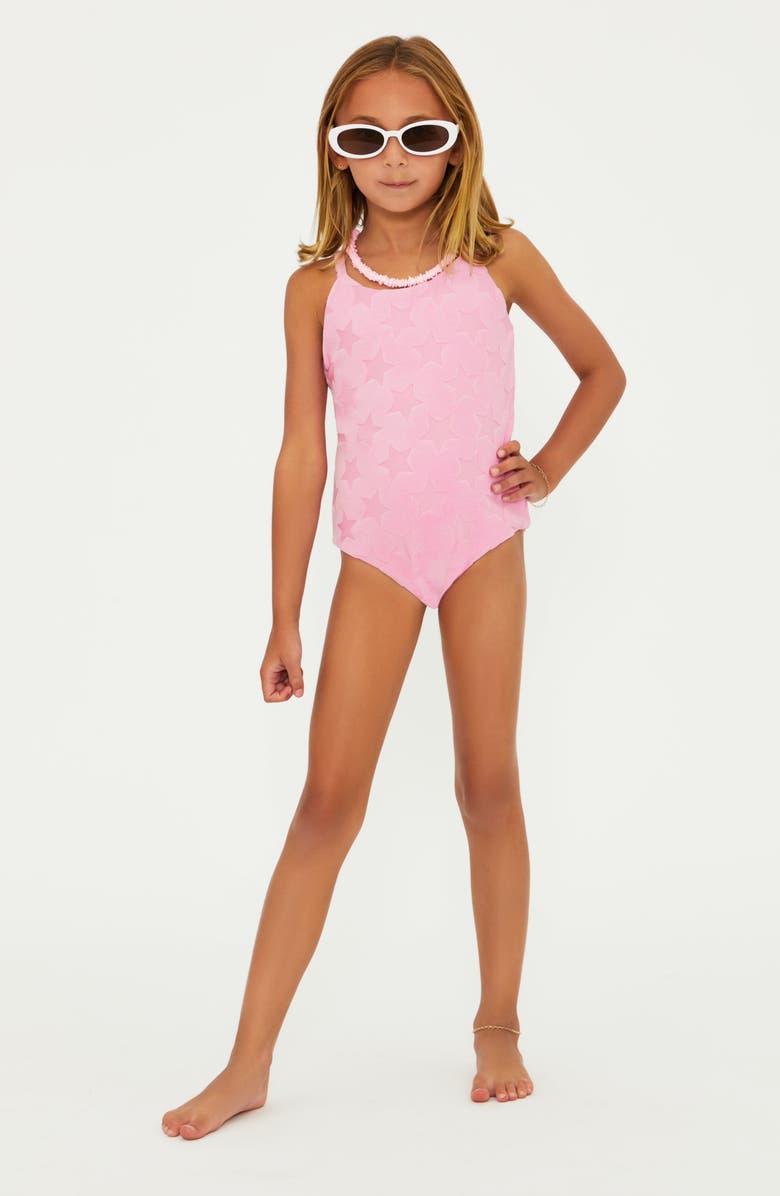 Beach Riot Kids' Little Julia Terry Jacquard One-Piece Swimsuit, Alternate, color, 