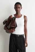 COS Ribbed-Cotton Round-Neck Tank Top
