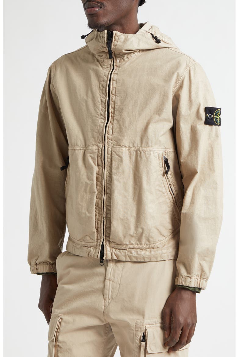Hooded Water Repellent Jacket, Alternate, color, DESERT