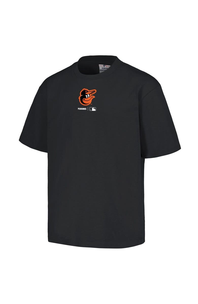 PLEASURES Men's PLEASURES Black Baltimore Orioles Mascot T-Shirt, Alternate, color, Black