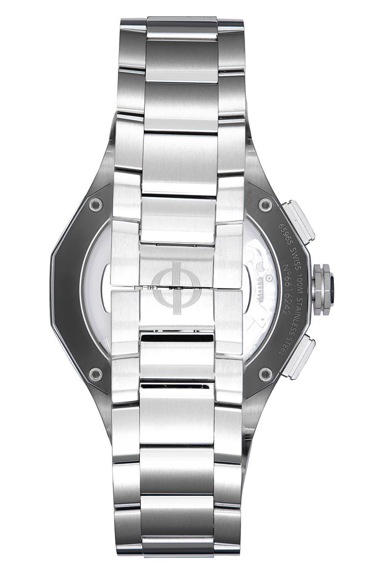 Riviera 10826 Automatic Chronograph Bracelet Watch, 41mm, Alternate, color, BLUE