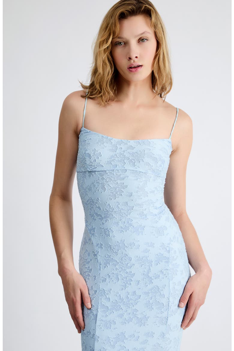 Lara Stretch Lace Back Maxi Dress, Alternate, color, BLUE