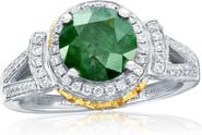 SOUZANA by Suzy Levian 14K White Gold 0.57ct Pink Sapphire & 0.43cttw Diamond Ring