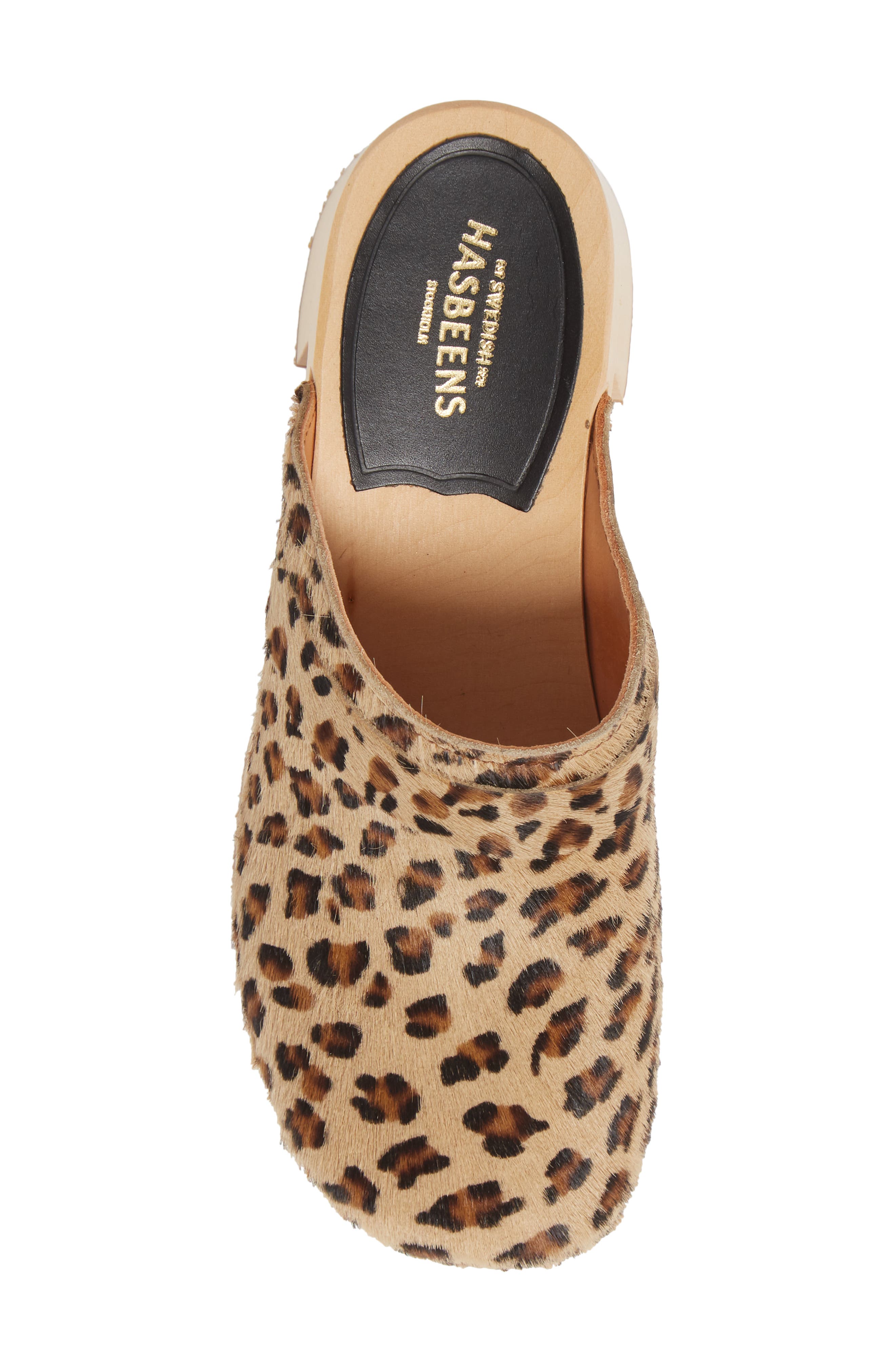 Dagny Clog, Alternate, color, LEOPARD PRINT LEATHER