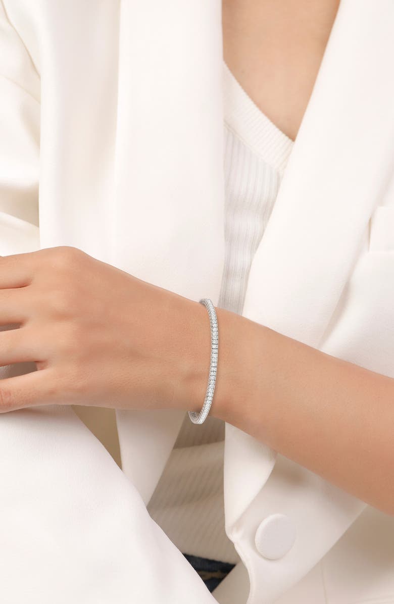 Crislu Skinny Bracelet, Alternate, color, Platinum F