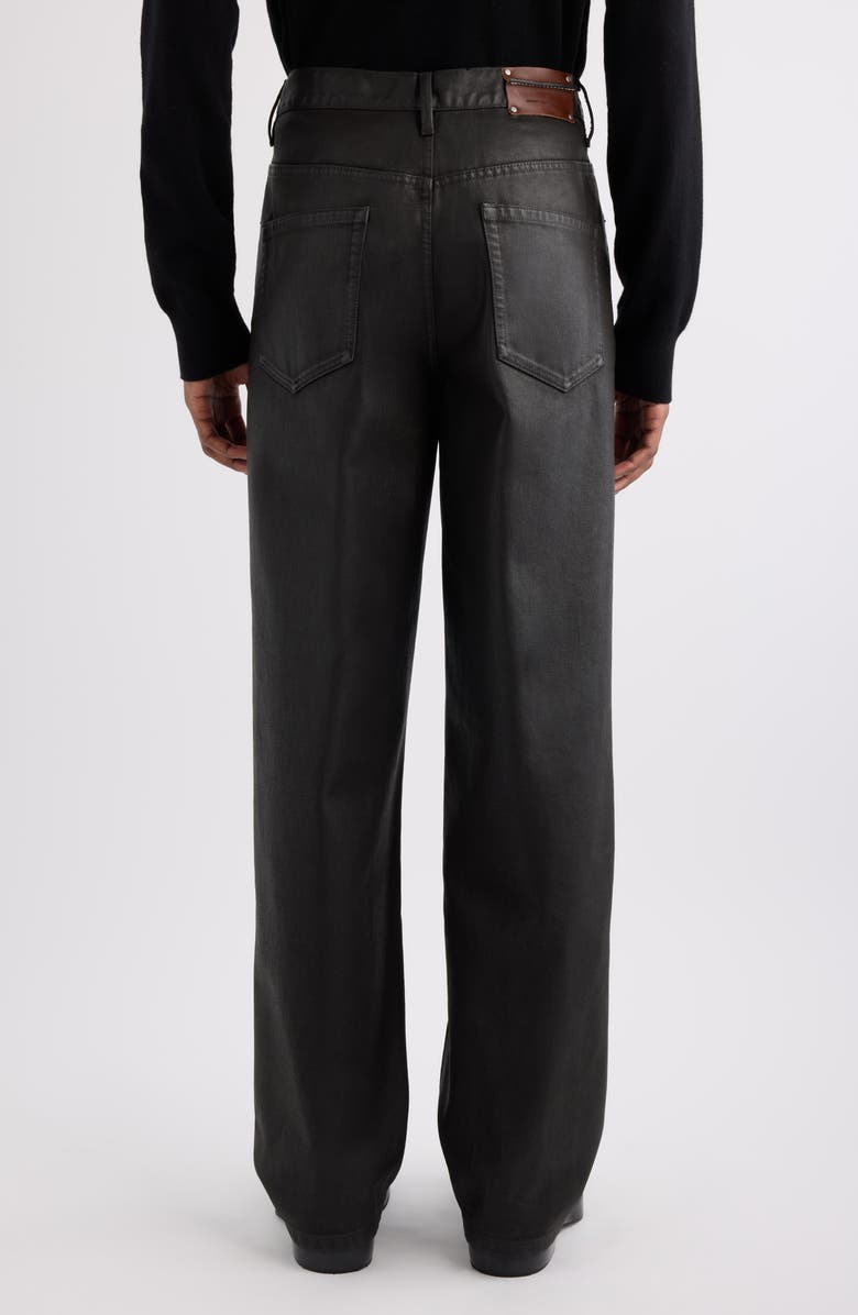 Dries Van Noten Pine Coated Jeans, Alternate, color, Black