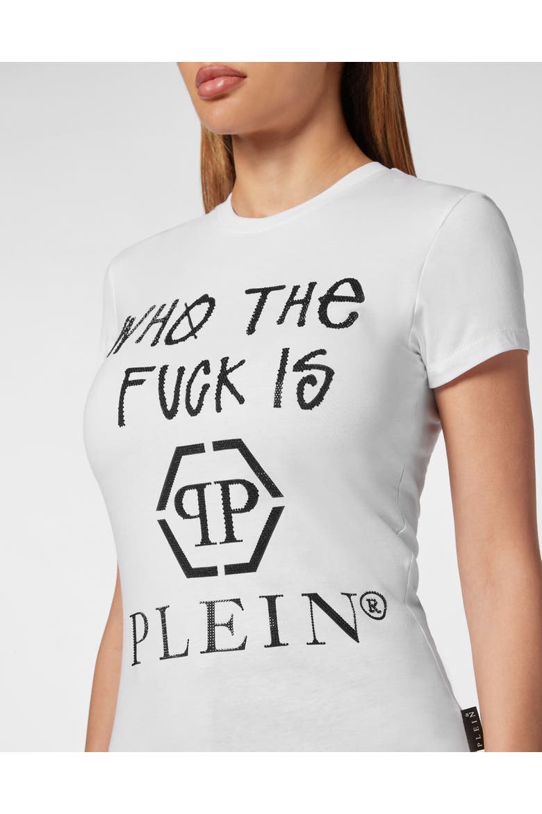 T-Shirt Slim Fit Women, Alternate, color, white