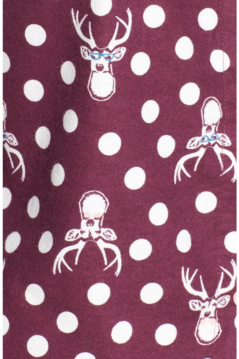 Print Short Pajamas, Alternate, color, PURPLE NECTAR HIPSTER DOT