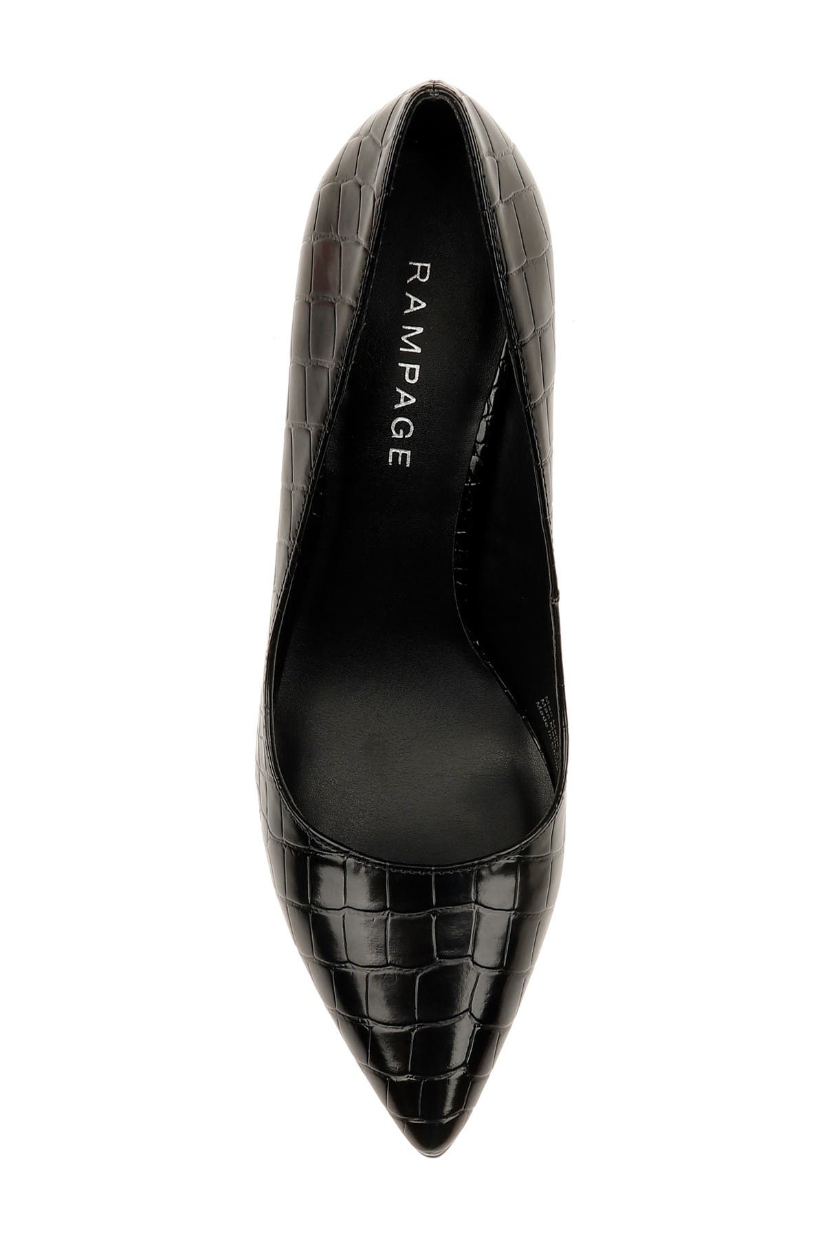 Rampage Gabriel Croc Embossed Pointed Toe Pump, Alternate, color, 