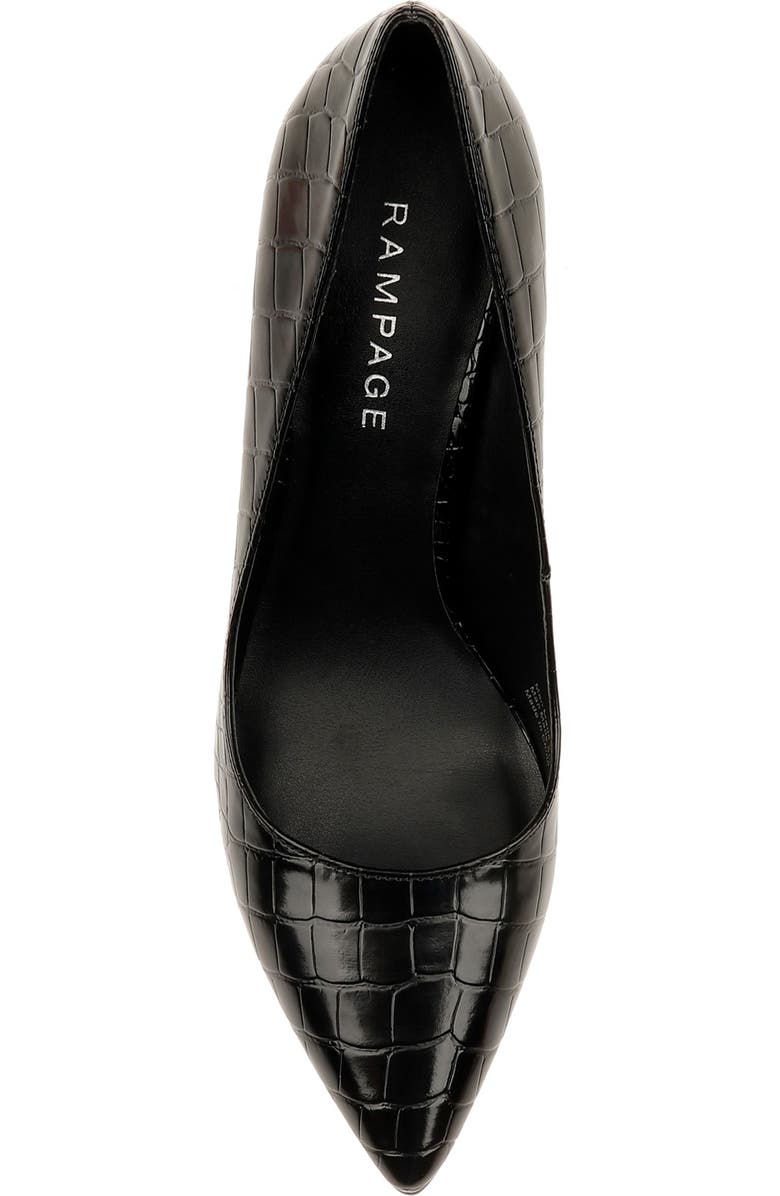 Rampage Gabriel Croc Embossed Pointed Toe Pump, Alternate, color,