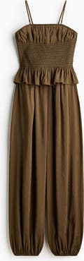 H&M Frill-trimmed Bandeau Jumpsuit