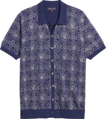 Chemise Brooks Brothers Manches Courtes 15 32/33 - Lin/coton, Coupe Classique, Bleue