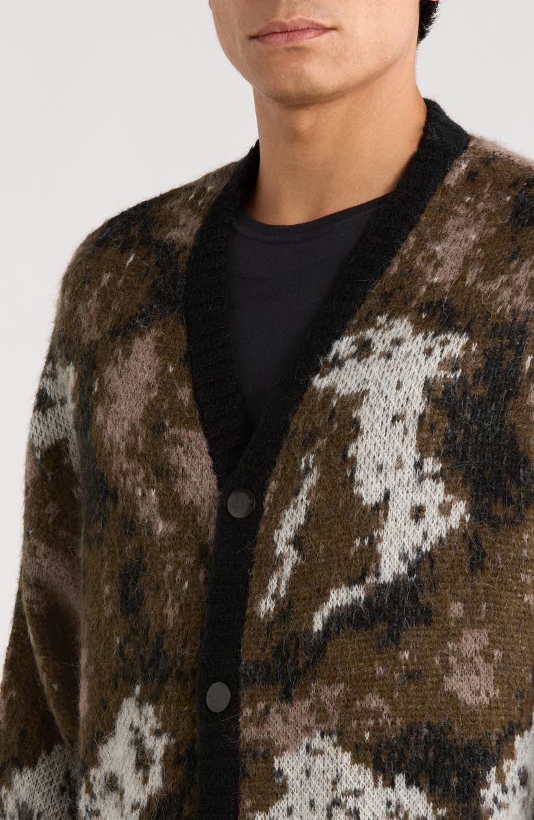 Carhartt Work In Progress Merton Cardigan, Alternate, color, Wild Dog Jacquard