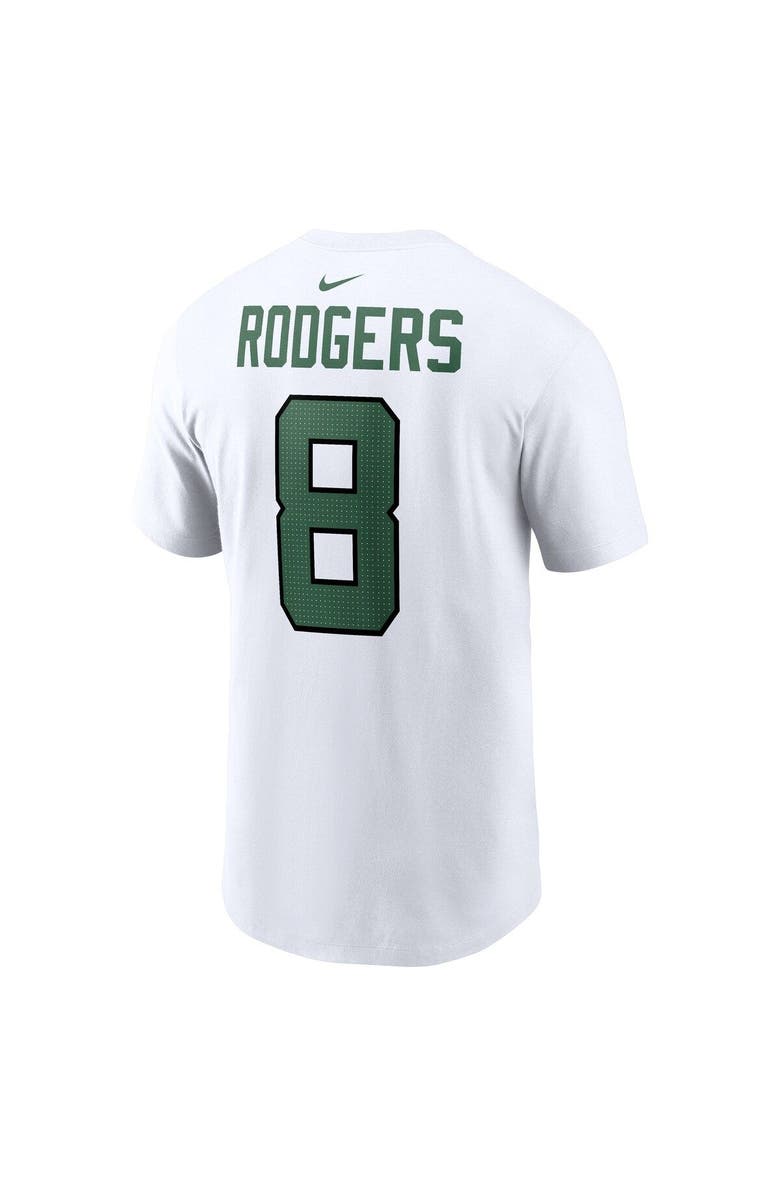 Nike Men's Nike Aaron Rodgers White New York Jets Player Name & Number T-Shirt, Alternate, color, 