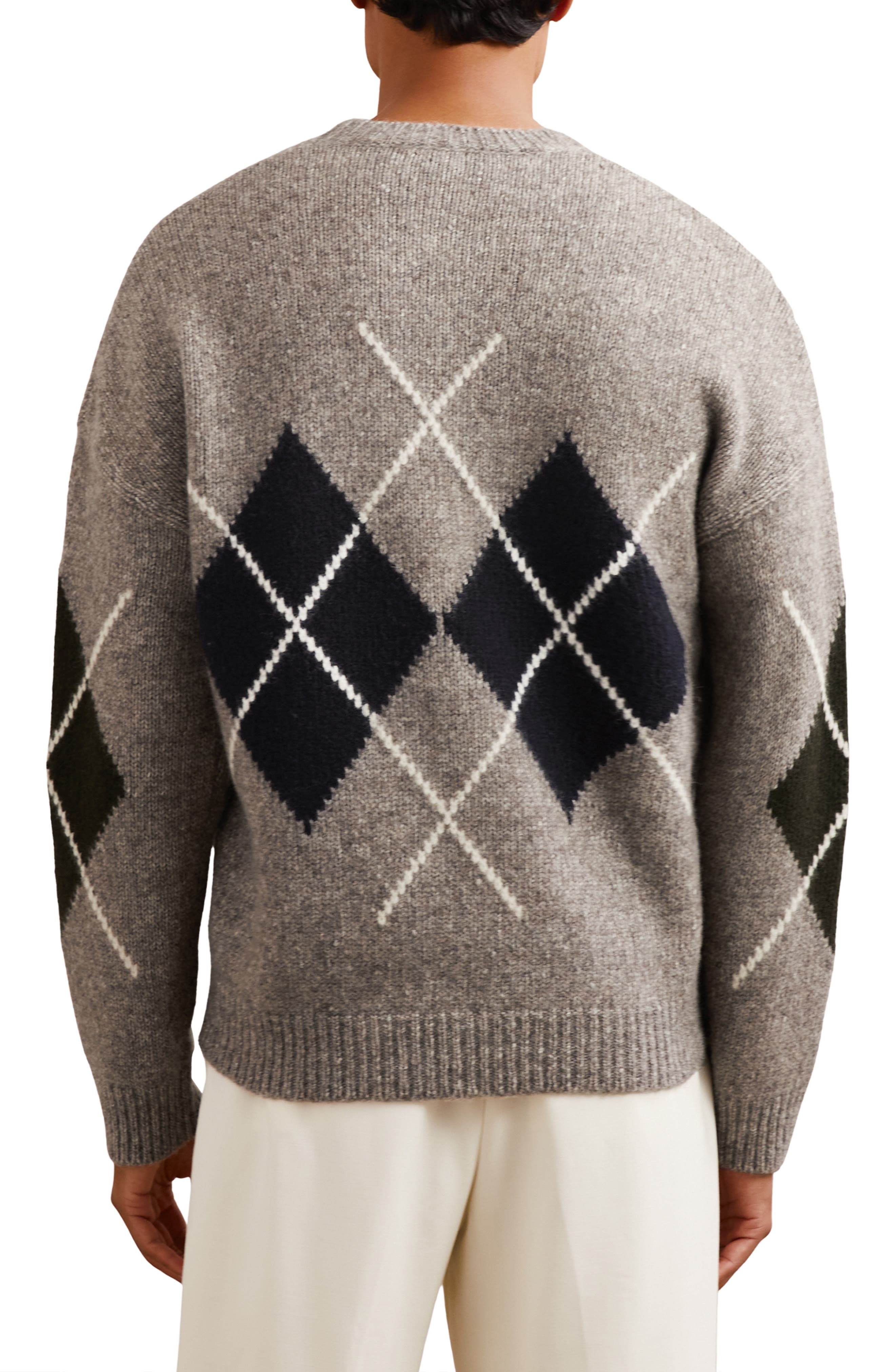 Cooke Argyle Wool Blend Sweater - image 2