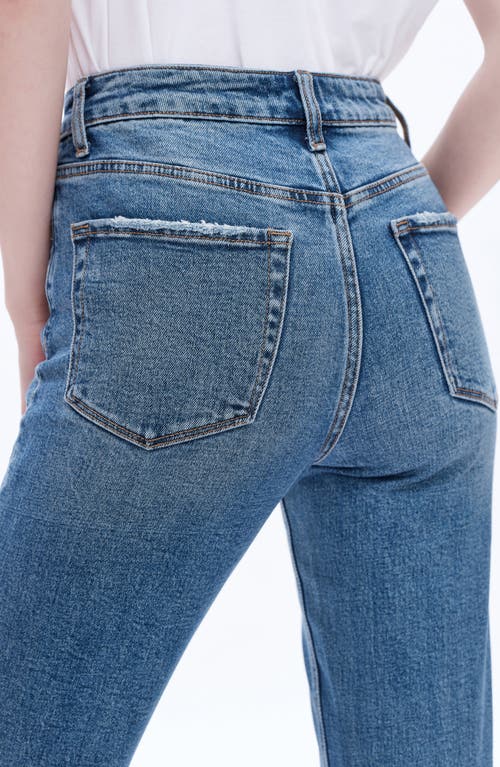 Bayeas Split Hem Straight Leg Jeans