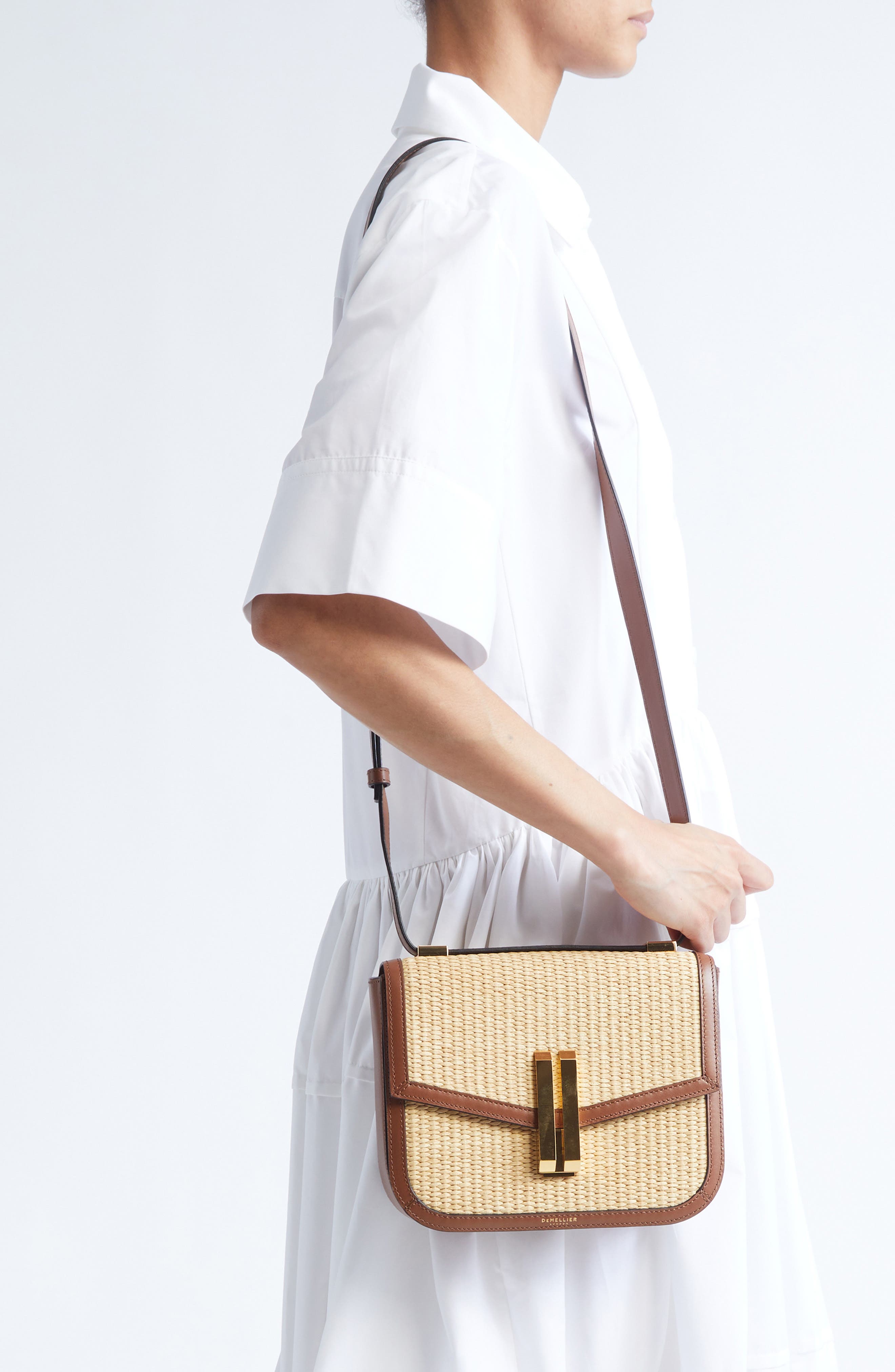 DeMellier Vancouver Crossbody Bag, Alternate, color, Warm/ Tan W/ Be