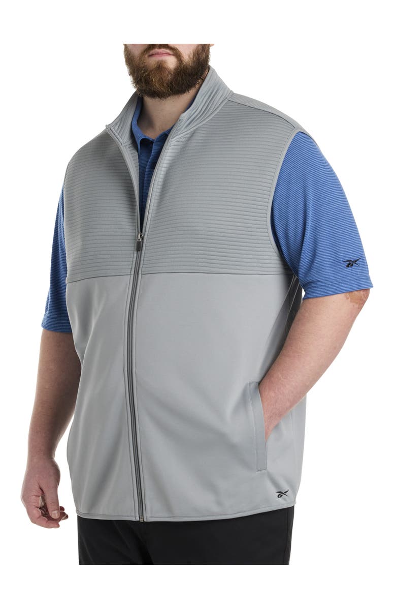 Reebok Big & Tall Ribbed Vest, Alternate, color, Grey 3