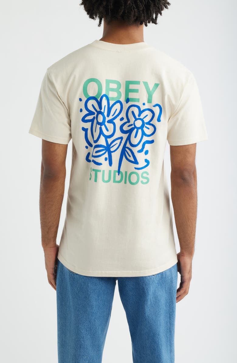 Obey Grown with Love Graphic T-Shirt, Alternate, color, White