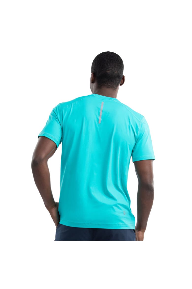 Men's Short Sleeve Crew Sun Shirt, Alternate, color, Caribbean Blue