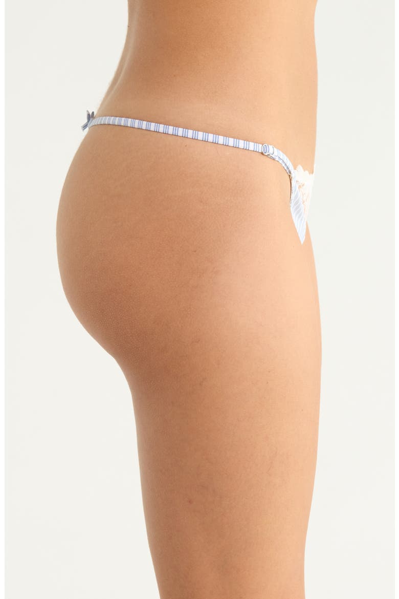 East Hampton Poplin V-String, Alternate, color, EAST HAMPTON STRIPE
