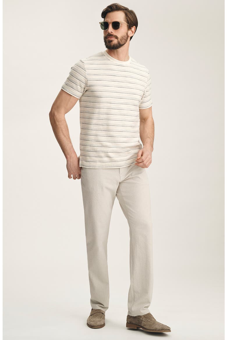Charisma Relaxed Straight Leg Seersucker Pants, Alternate, color, STONE SEERSUCKER