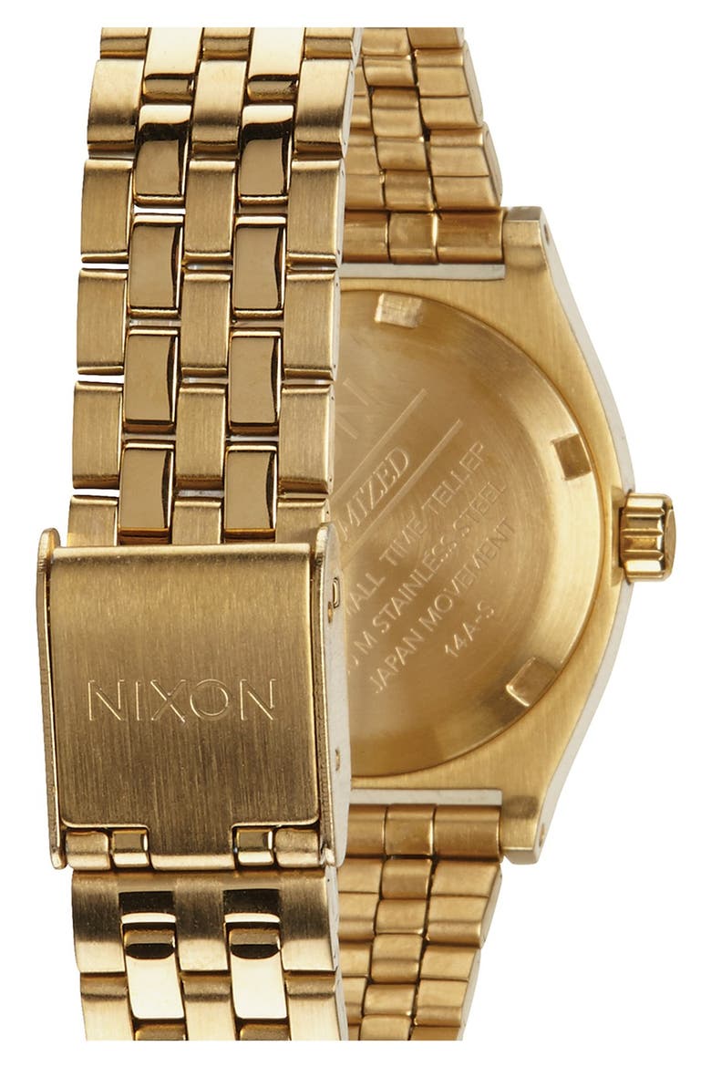'The Small Time Teller' Bracelet Watch, 26mm, Alternate, color, ALLGOLD