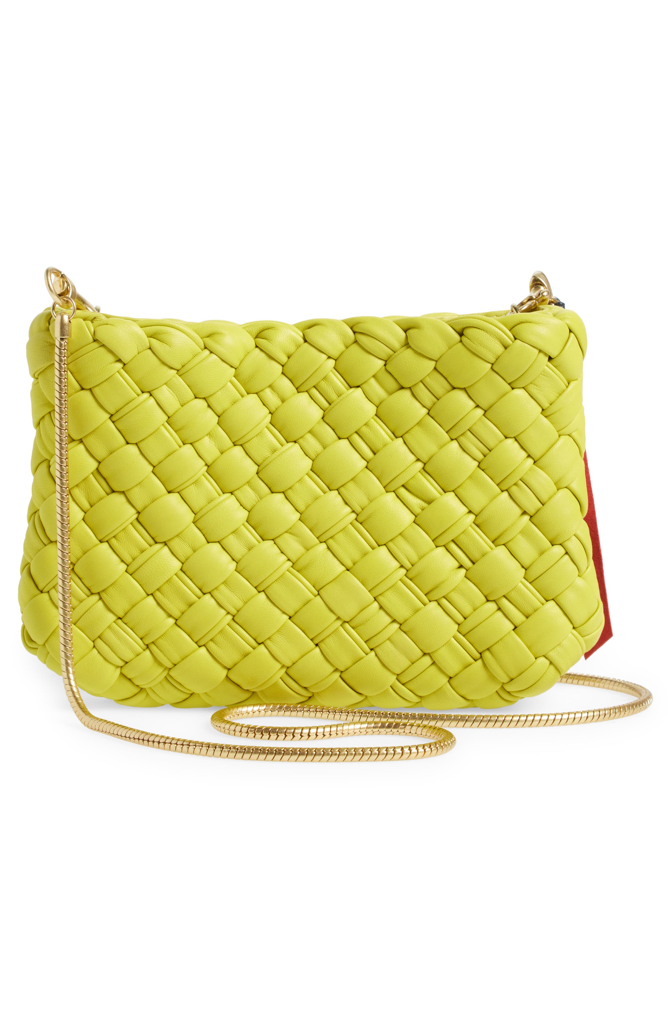 Clare V. Estelle Woven Leather Crossbody Bag, Alternate, color, 