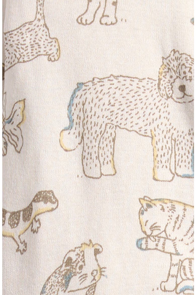 Organic Cotton Zip Footie, Alternate, color, PETS