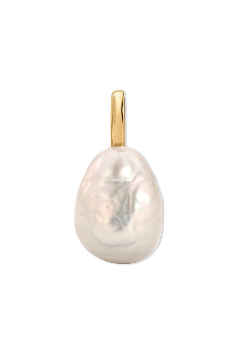 Genuine Baroque Pearl Pendant Charm, Alternate, color, 10K YELLOW GOLD