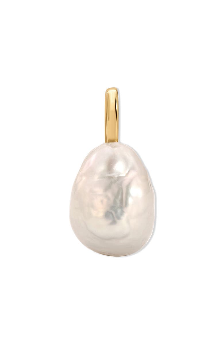 Adina Reyter Genuine Baroque Pearl Pendant Charm, Alternate, color, 10K Yellow Gold