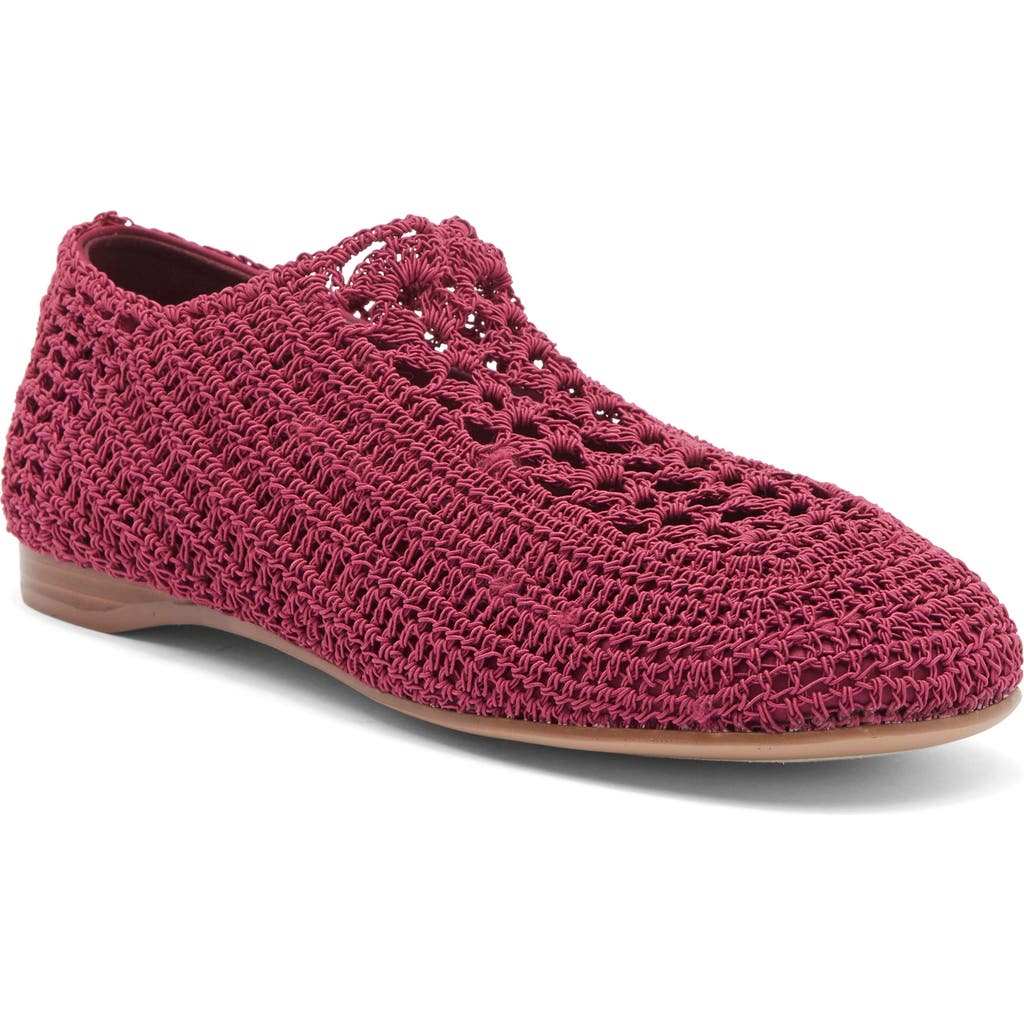 Jeffrey Campbell Nantucket Crochet Flat In Purple