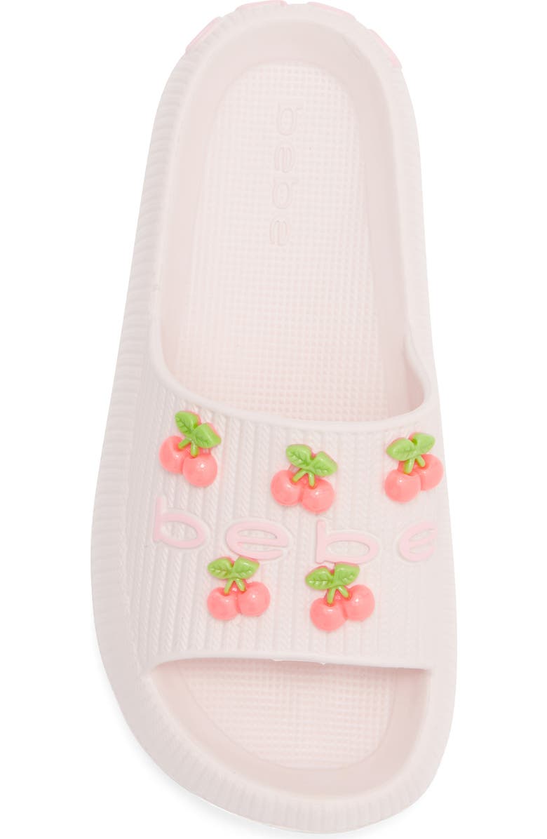 bebe Kid' Cherry Slide Sandal, Alternate, color, Pink