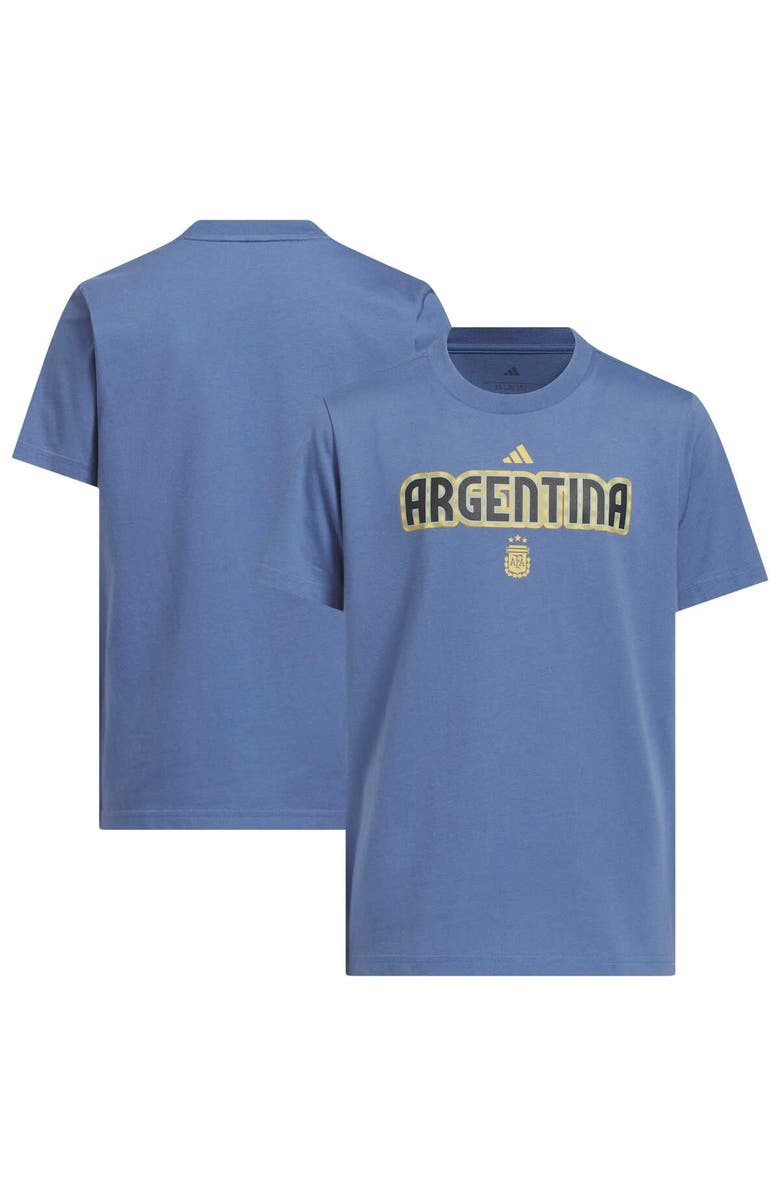 adidas Youth adidas Blue Argentina National Team Jersey Hook T-Shirt, Main, color, Blue