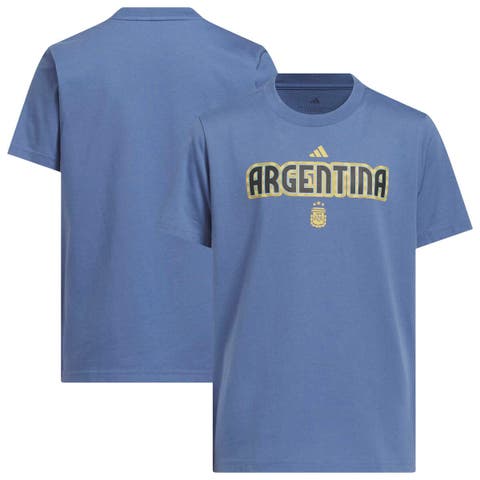 Youth adidas Blue Argentina National Team Jersey Hook T-Shirt